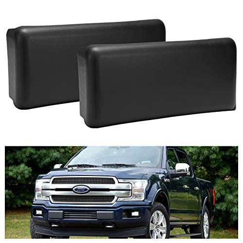 A & UTV PRO Front Bumper Guards Pads, Bumper Cover Caps Compatible with Ford F-150 2009-2014 Left & Right F150 Accessories, Black 2pcs