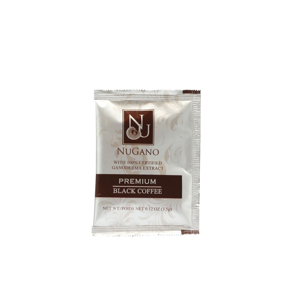 Nugano Black Coffee Pack of 5 - 100% Certified Ganoderma Lucidium Extract Bold and Flavorful Healthy Gourmet Instant Coffee 30's per box