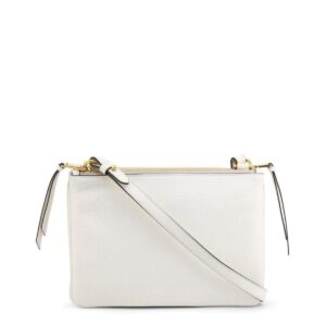 Prada White Leather Vitello Phenix Crossbody Bag 1BH046