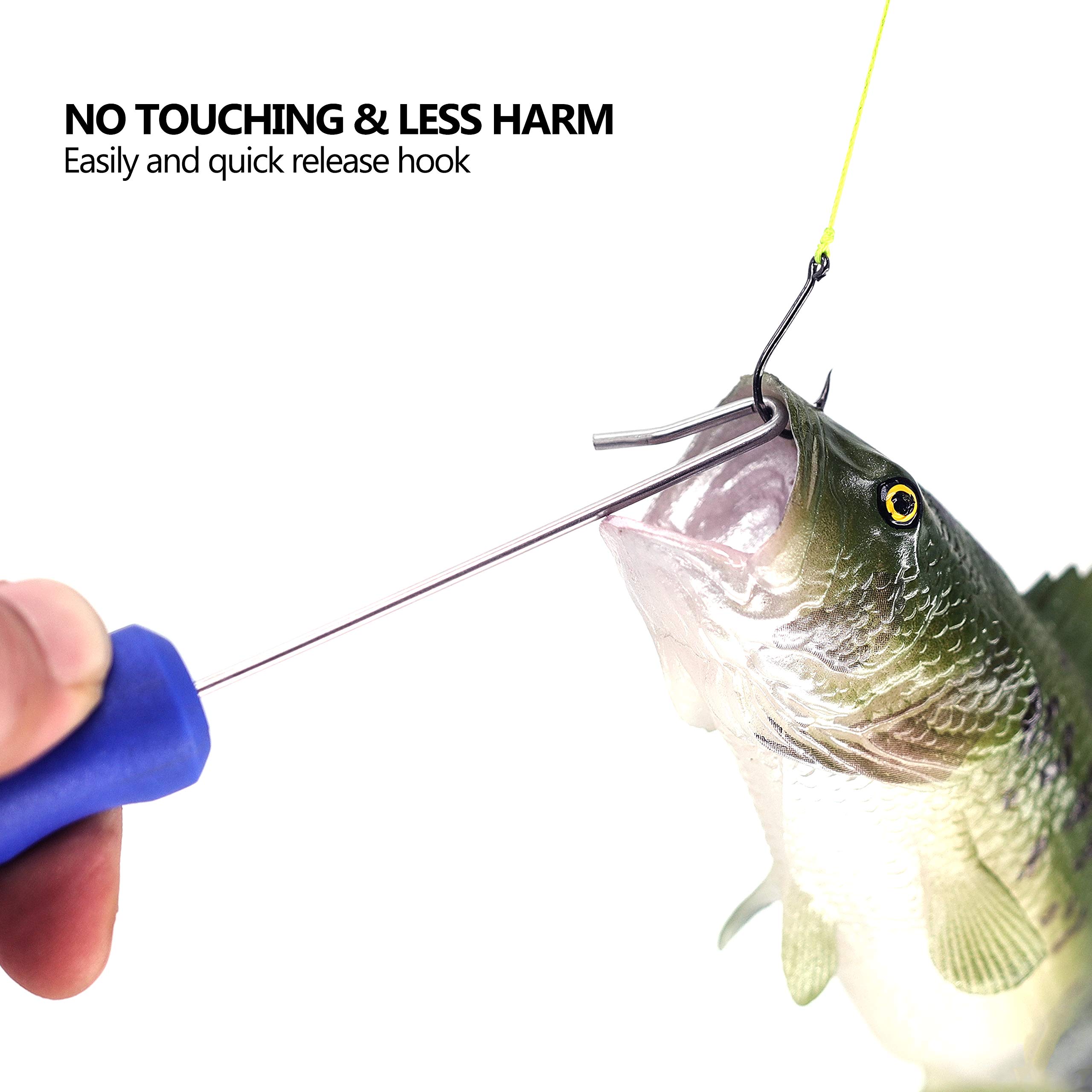 SAMSFX Fishing Floating Dehooker 3-Pack (Blue Handle, 3PCS)