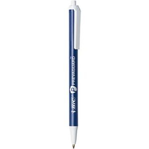 BIC PrevaGuard Clic Stic Ballpoint Pen, Medium Point (1.0mm), 60-Count Pack, Perfect Black Ballpoint Pens for Nurses with Built-in Protection on the Pen to Suppress Microbial Growth