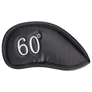 craftsman golf 1pc 60° synthetic leather black golf wedge covers (1pc 60°)