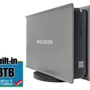 Avolusion PRO-5X Series 8TB USB 3.0 External Gaming Hard Drive Works for PS4 Original, Slim & Pro (Grey)