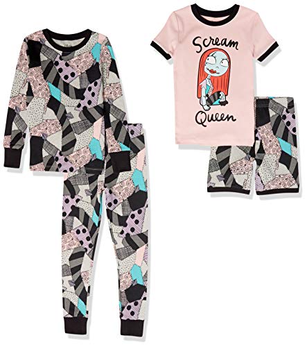 Amazon Essentials Disney | Marvel | Star Wars Toddler Girls' Pajama Set (Previously Spotted Zebra), Nightmare Scream Queen, 3T