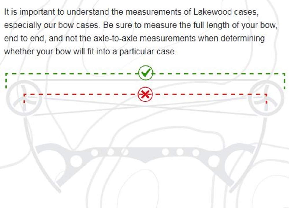 Lakewood Soft-Sided Hard Archery 41" Double Bow Case W Wheels Combo - Black