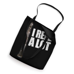 Funny Clarinet Pun I Reed Read A Lot Clarinet Player Gift Tote Bag