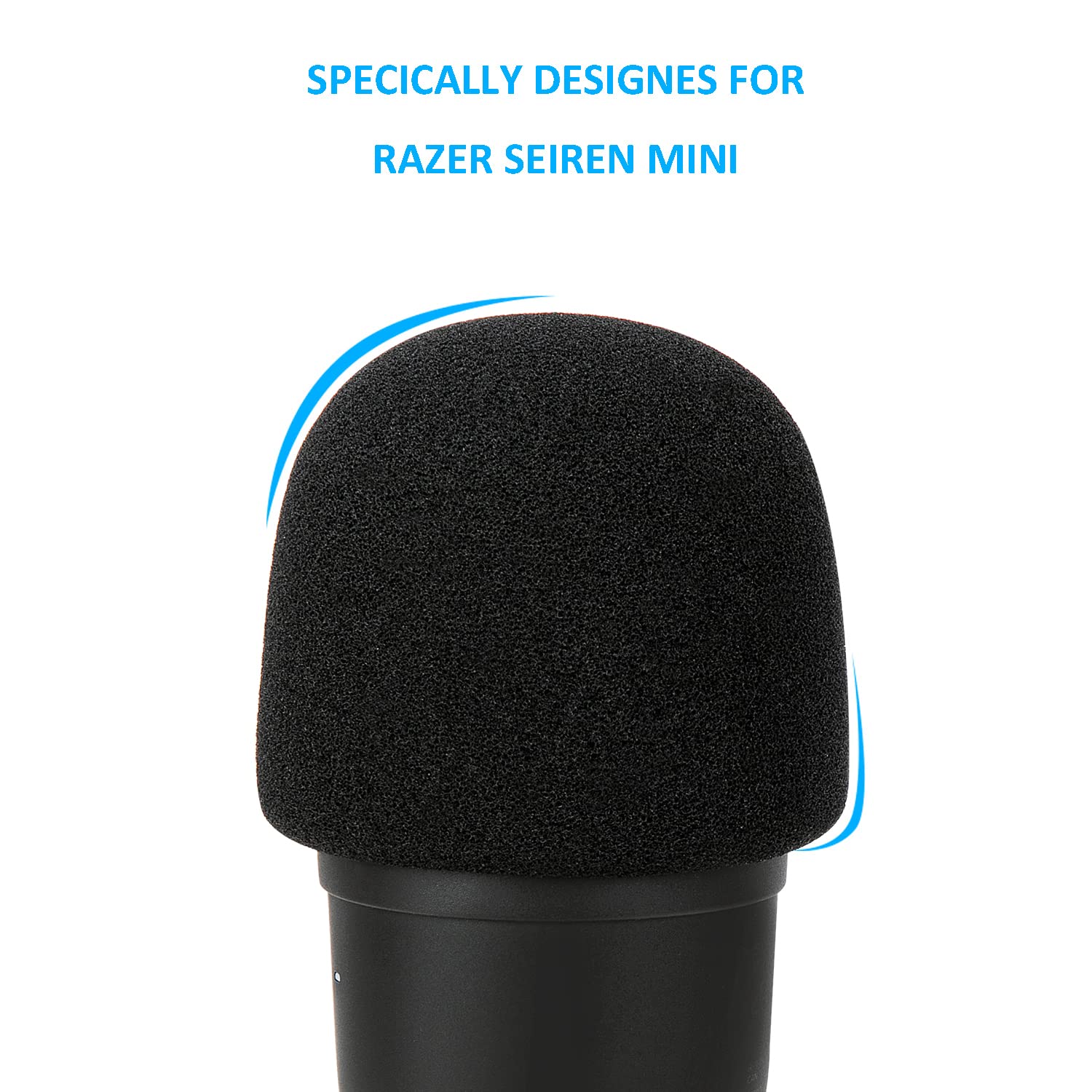 Razer Seiren Mini Boom Arm with Pop Filter - Mic Stand with Foam Cover Windscreen Compatible with Razer Seiren Mini Streaming Microphone by YOUSHARES