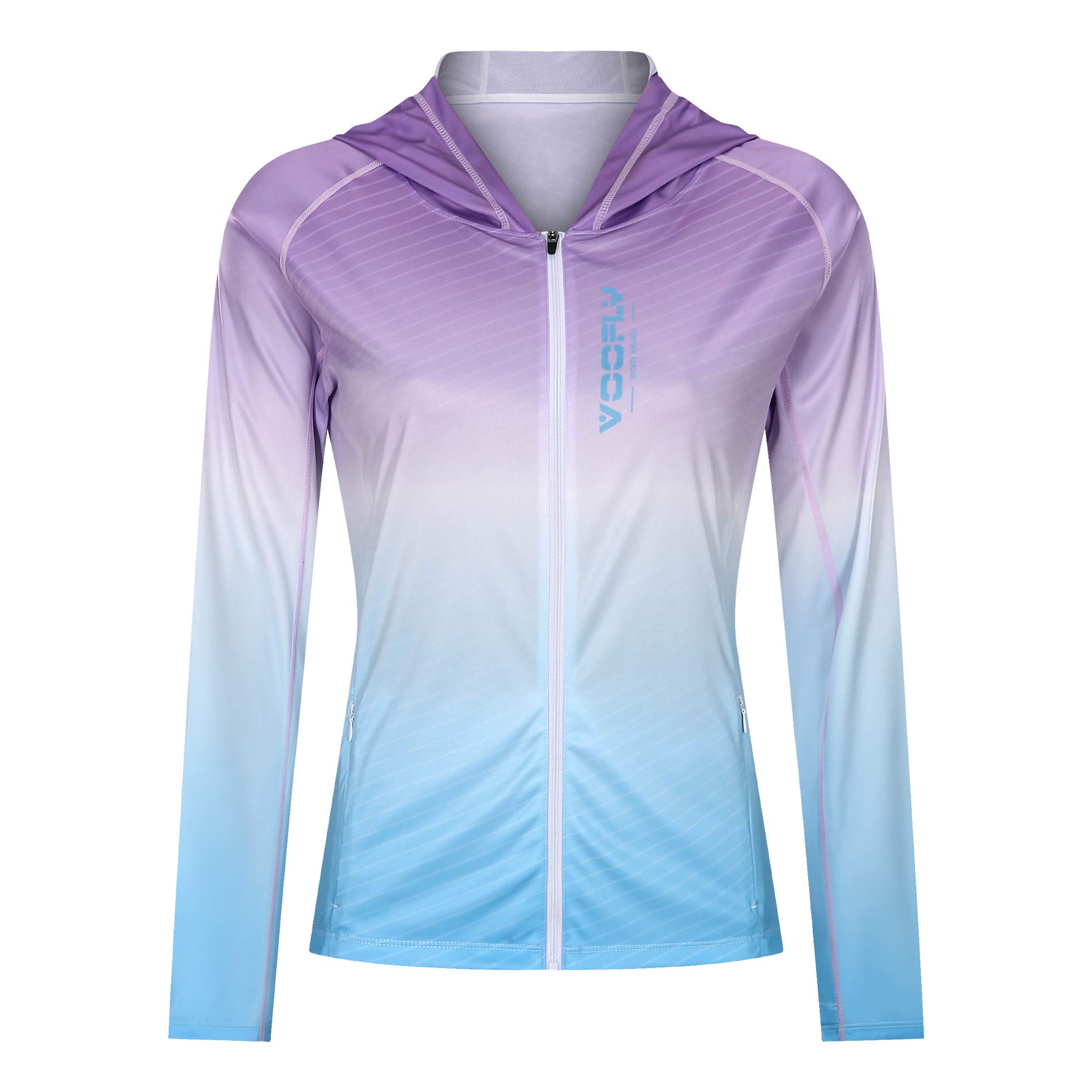 Sun Shirts for Women Long Sleeve UV Protection Fall Hiking Shirt Fishing Apparel Purple L