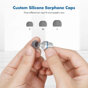 KIWI design Noise-Isolating in-Ear Headphones Compatible with Quest 2 / Rift S Accessories, Earphones with Custom Silicone Earbuds Caps (Not Compatible with Quest 3)