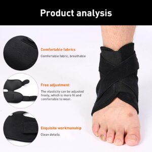 LUYANhapy9 Ankle Brace Compression Support Sleeve (Pair) for Prevent Injury Pain Bandage Foot Sprain Wrap Protector Guard Tendon Plantar Fasciitis Foot Socks with Arch Support