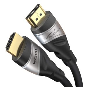 KabelDirekt – 10K & 8K HDMI Cable, HDMI 2.1b – 5ft, Available in 1.5-15ft – Certified, Developed in Germany (Ultra High Speed HDMI 2.1 Cable, for PC and PS5/Xbox, Monitor or TV – Silver/Black)