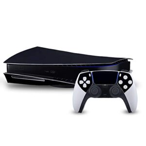 gloss black vinyl decal mod skin kit by system skins - compatible with playstation 5 console (ps5)