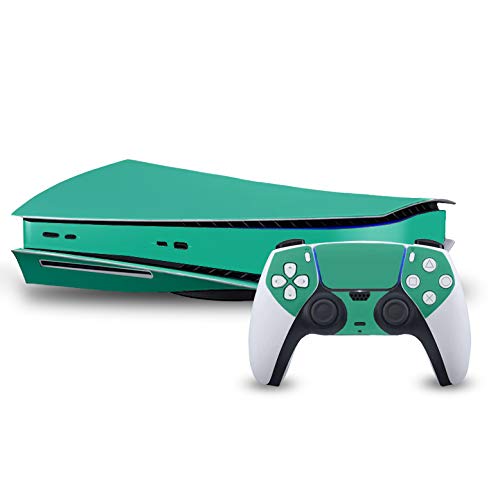 TEAL TURQUOISE Vinyl Decal Mod Skin Kit by System Skins - Compatible with PlayStation 5 Console (PS5)