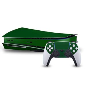 forest green vinyl decal mod skin kit by system skins - compatible with playstation 5 console (ps5)