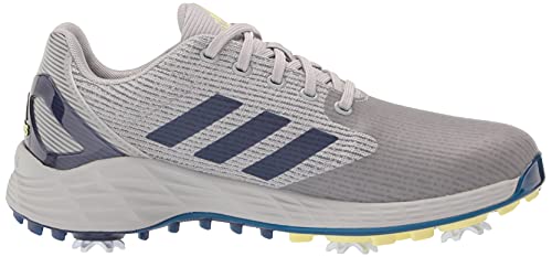 adidas Men's ZG21 Motion Golf Shoes, Grey Two/Victory Blue/Pulse Yellow, 11.5