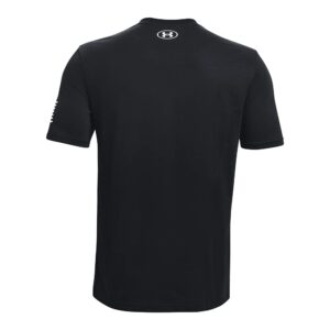 Under Armour Men's New Freedom Logo T-Shirt, Black (001)/White, Large