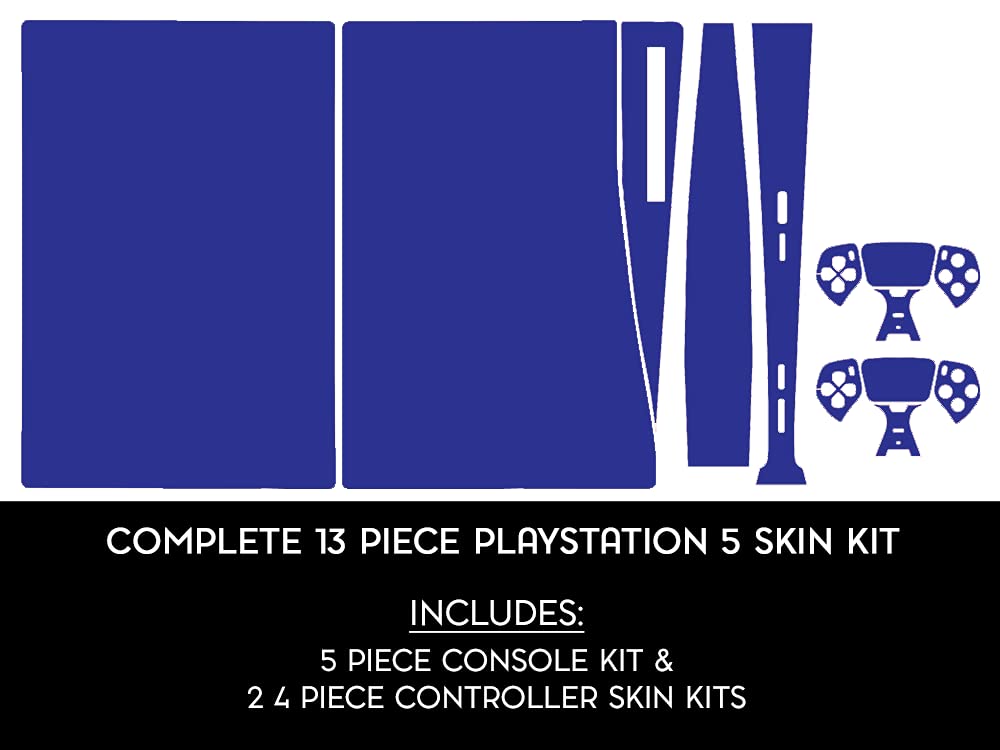 GLOSS BLACK Vinyl Decal Mod Skin Kit by System Skins - Compatible with PlayStation 5 Console (PS5)