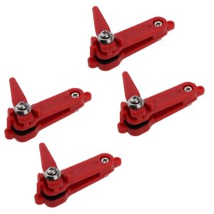 Simhoa 4 Pieces Red Padded Snapper Release Clip for Tackles Tool