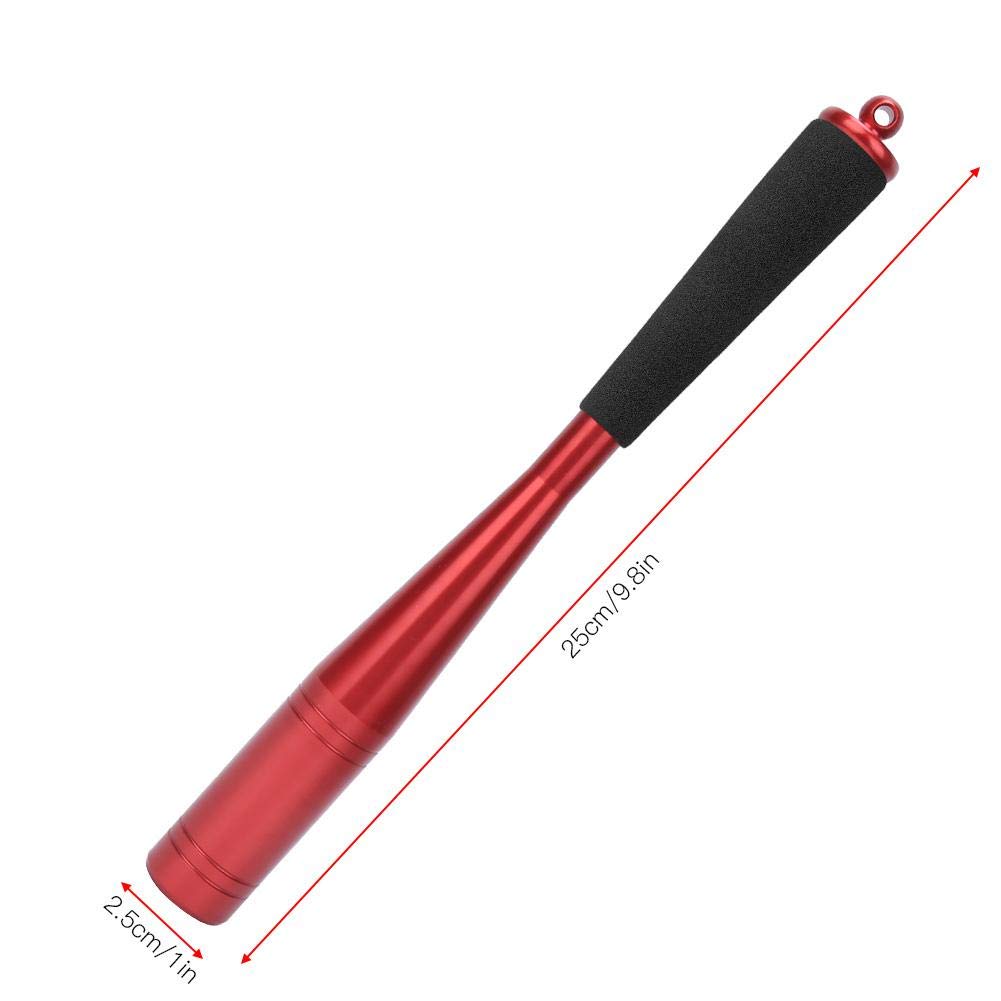 Redxiao 【𝐁𝐥𝐚𝐜𝐤 𝐅𝐫𝐢𝐝𝐚𝒚】 Fish Priest, Fishing Bat Tool, Portable 25mm Diameter Aluminium Alloy Head for Sea/Fresh Fishing Fishing Lover Outdoor Use Adult Children Fishing Tackle(red)