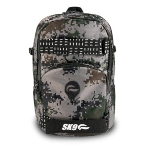 Skunk Nomad Skaters Backpack - Smell Proof - Weather Resistant - With Combination Lock (Green Pixel Camo)