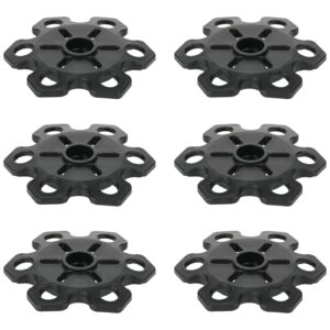 cosmos 6 pcs trekking pole replacement tips walking stick tips ski poles basket snowflake basket mud ski basket powder baskets rubber feet replacement accessory for hiking, climbing, camping, ski