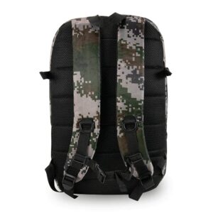 Skunk Nomad Skaters Backpack - Smell Proof - Weather Resistant - With Combination Lock (Green Pixel Camo)