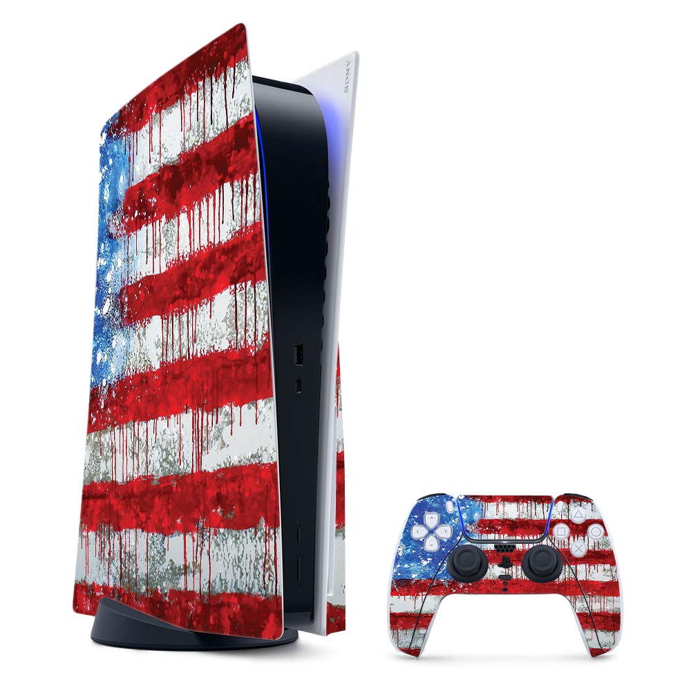 MightySkins Gaming Skin for PS5 / Playstation 5 Bundle - Colors Dont Run | Protective Viny wrap | Easy to Apply and Change Style | Made in The USA