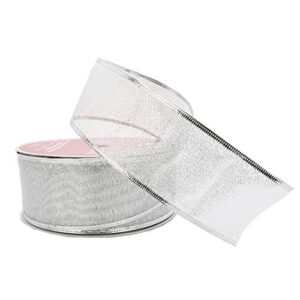 2.5" Metallic Shimmer Wired Jumbo Ribbon by Celebrate It Christmas