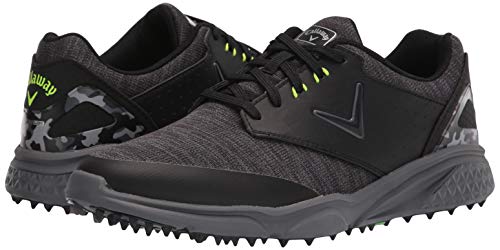 Callaway Men's Coronado v2 SL Golf Shoe, Black/Grey, 9.5