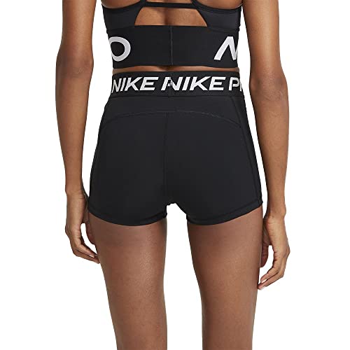 Nike Women's Pro 365 3in Shorts, Black/White, Large