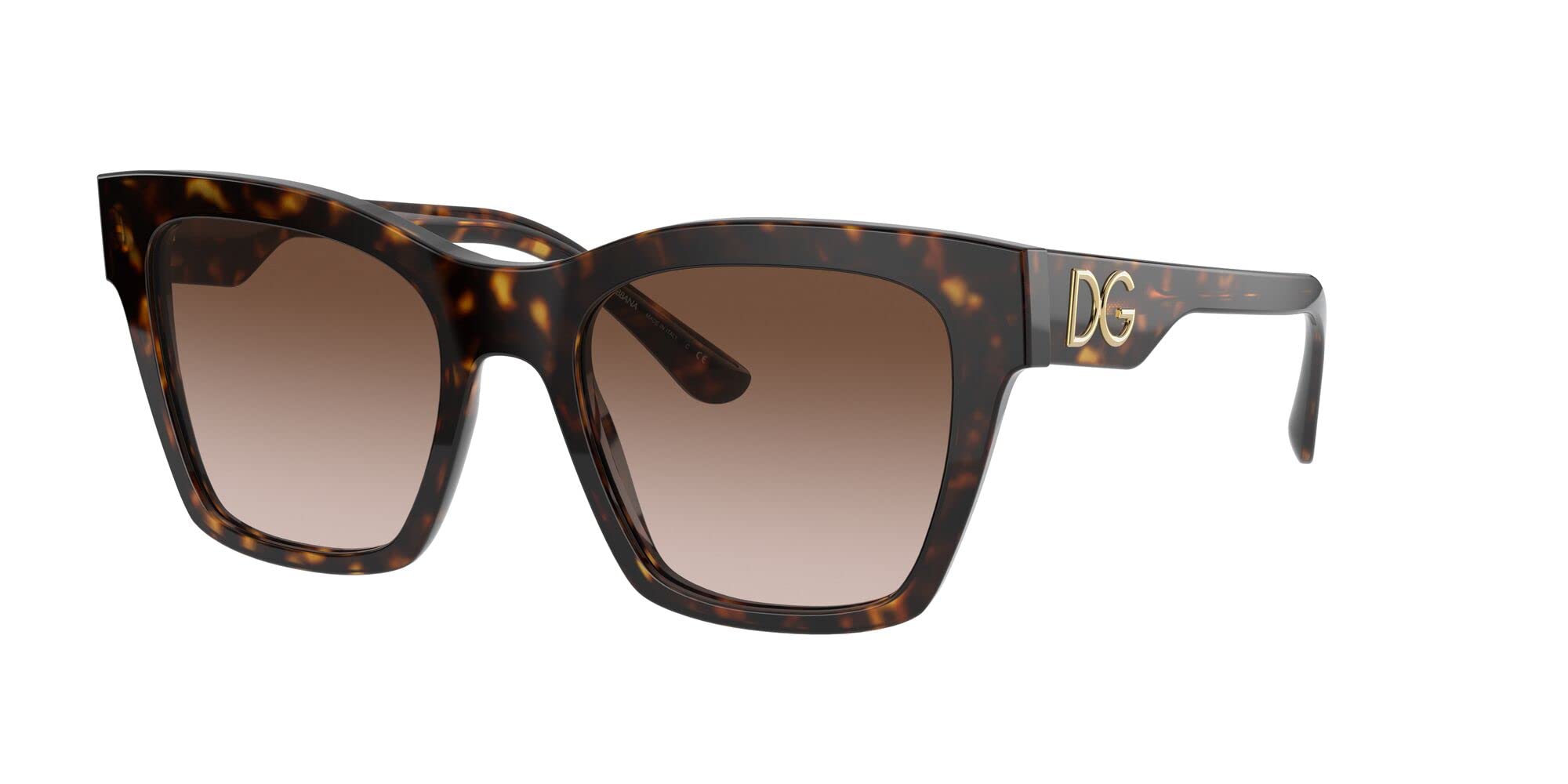 Dolce & Gabbana DG4384 Havana Frame/Gradient Brown Lens One Size