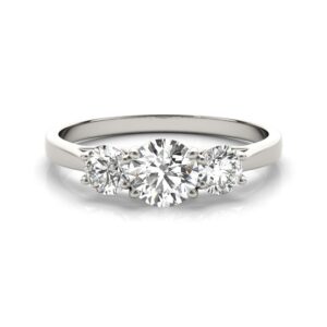 new world diamonds julie ring - 1.00 ct. t.w. igi certified 14k white gold 7