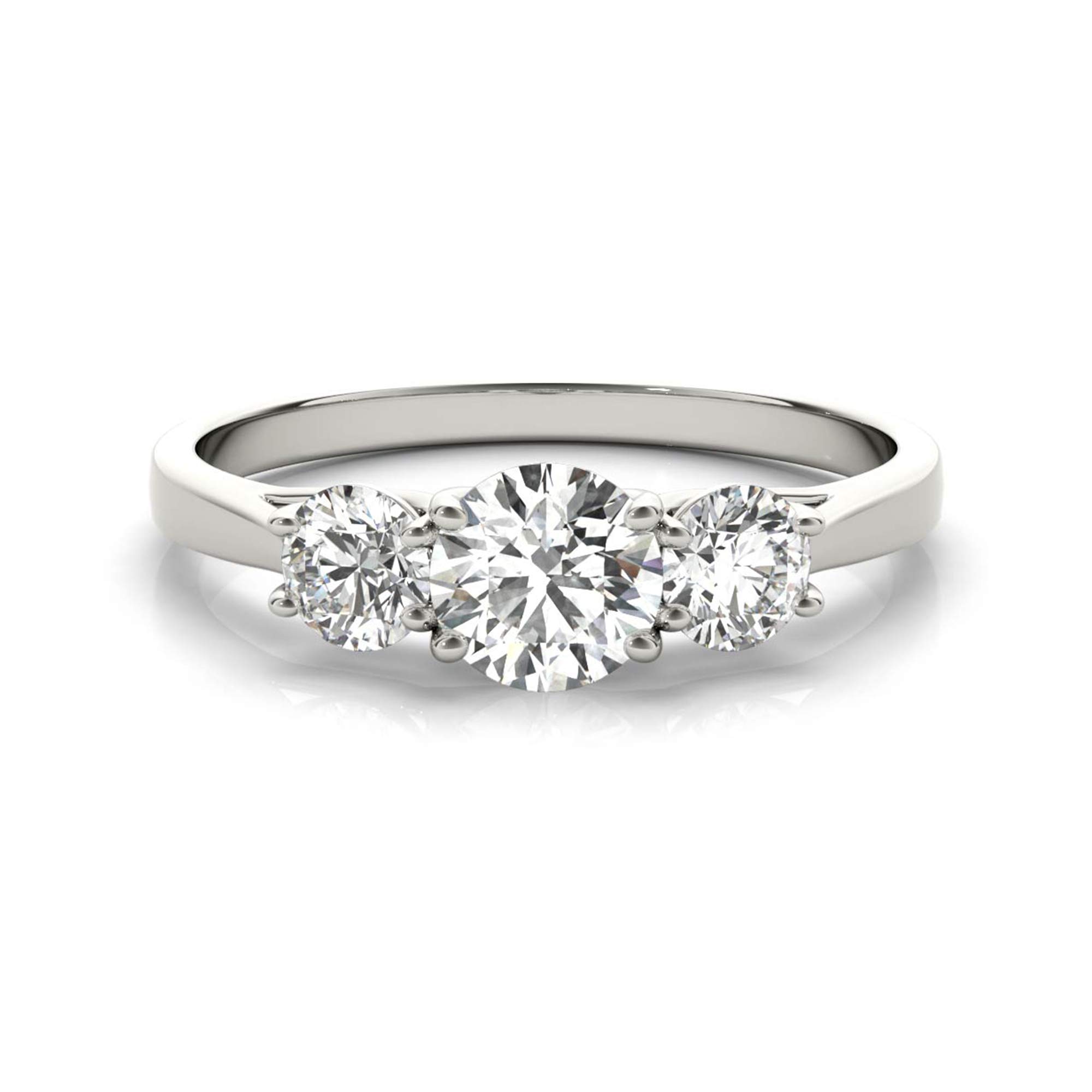 New World Diamonds Julie Ring - 1.00 Ct. T.W. IGI Certified 14K White Gold 7