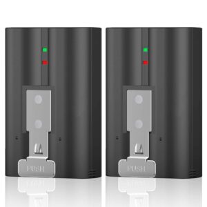 YUELAN 2 Packs Rechargeable 3.65V Battery Compatible with Ring, for Video Doorbell 2/3/4, Video Doorbell 3 Plus,Stick Up Cam Battery (2nd & 3rd Gen) and Spotlight Cam Battery 6040mAh