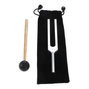 440 hz tuning fork, a440hz tuning fork with silicone hammer bag for violin guitar tuner instrument, dna repair healing, sound therapy, perfect healing, balancing, healers, vibration