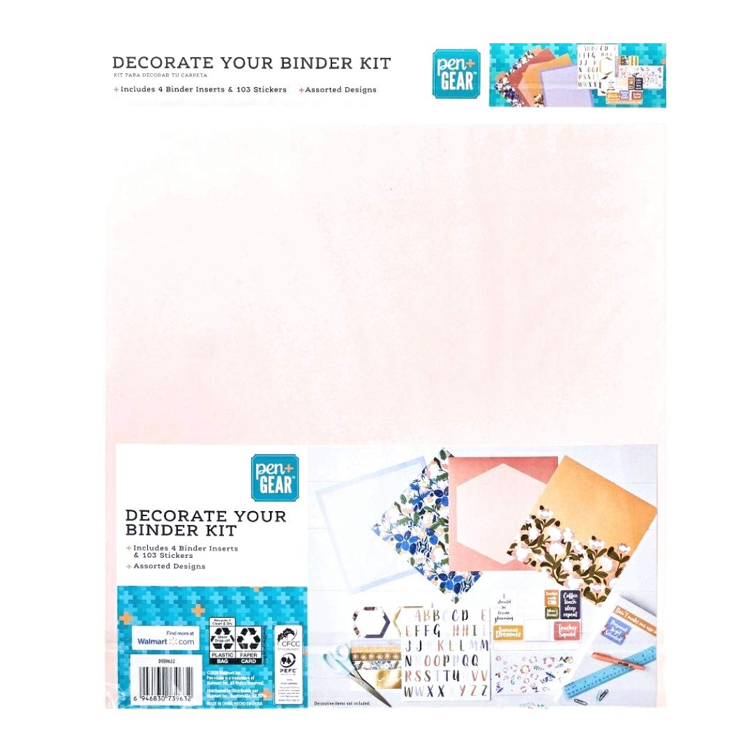 Pen and Gear Decorate Your Binder Kit : Assorted Designs