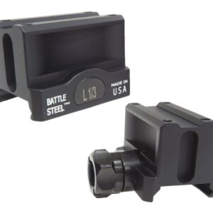 BattleSteel MRO Full Co-Witness Optic Mount Made in USA, Black