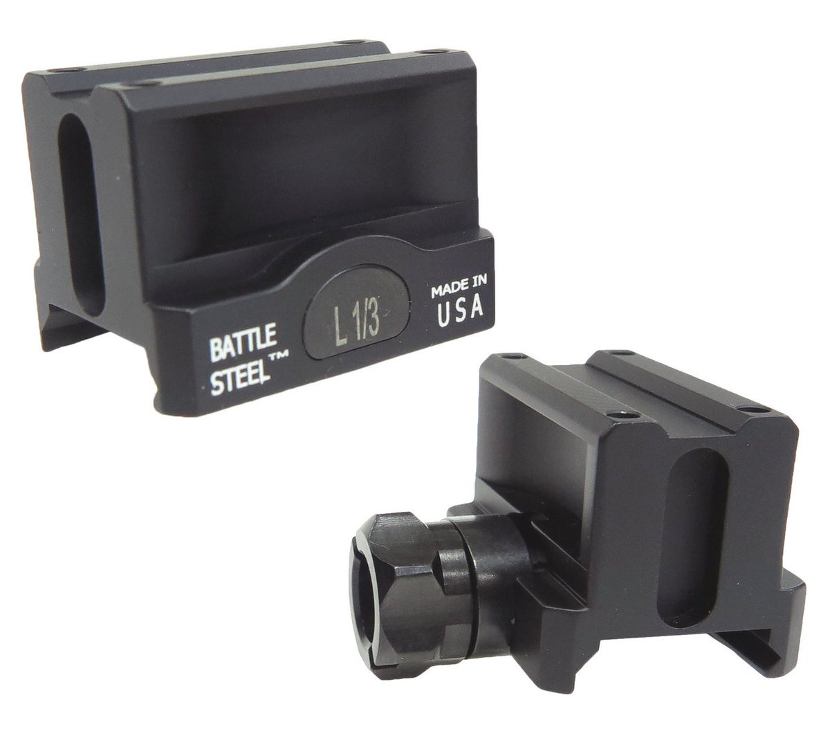 BattleSteel MRO Full Co-Witness Optic Mount Made in USA, Black