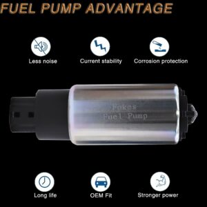 FOKES The high-performance Fuel Pump with Strainer and 43PSI Pressure Regulator Compatible with Polaris Ranger 500 700 800 (2006-2013) Replaces 2521121, 2520864, 2204306, 1240382, 1240239