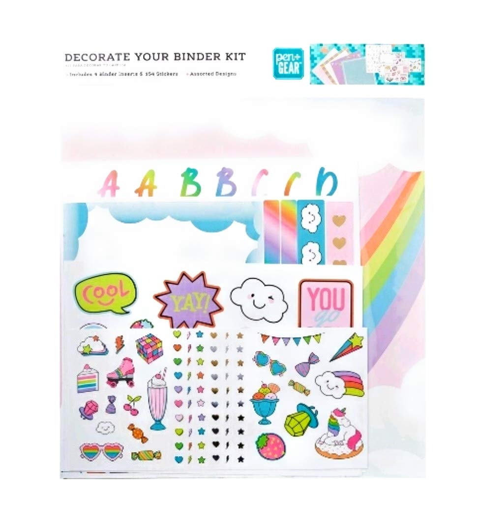 Pen and Gear Decorate Your Binder Kit : Assorted Designs