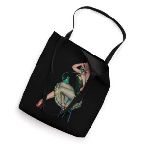 Funny Pin Up Girl Retro Vintage Tote Bag