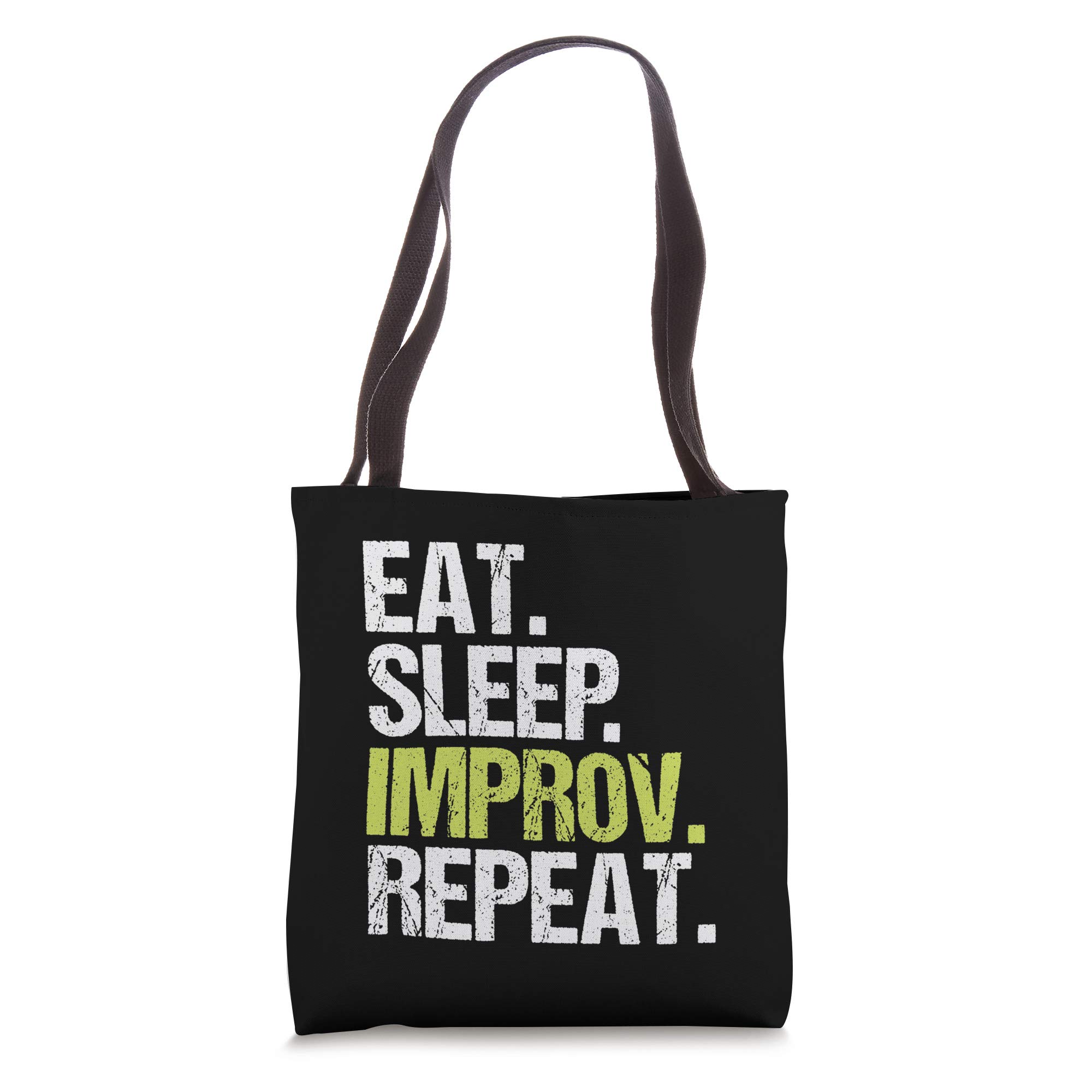 Eat Sleep Improv Repeat Improvisation Christmas Gift Tote Bag