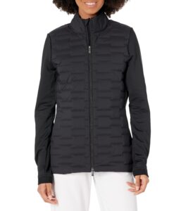 adidas women's standard frostguard full zip padded jacket, black, large