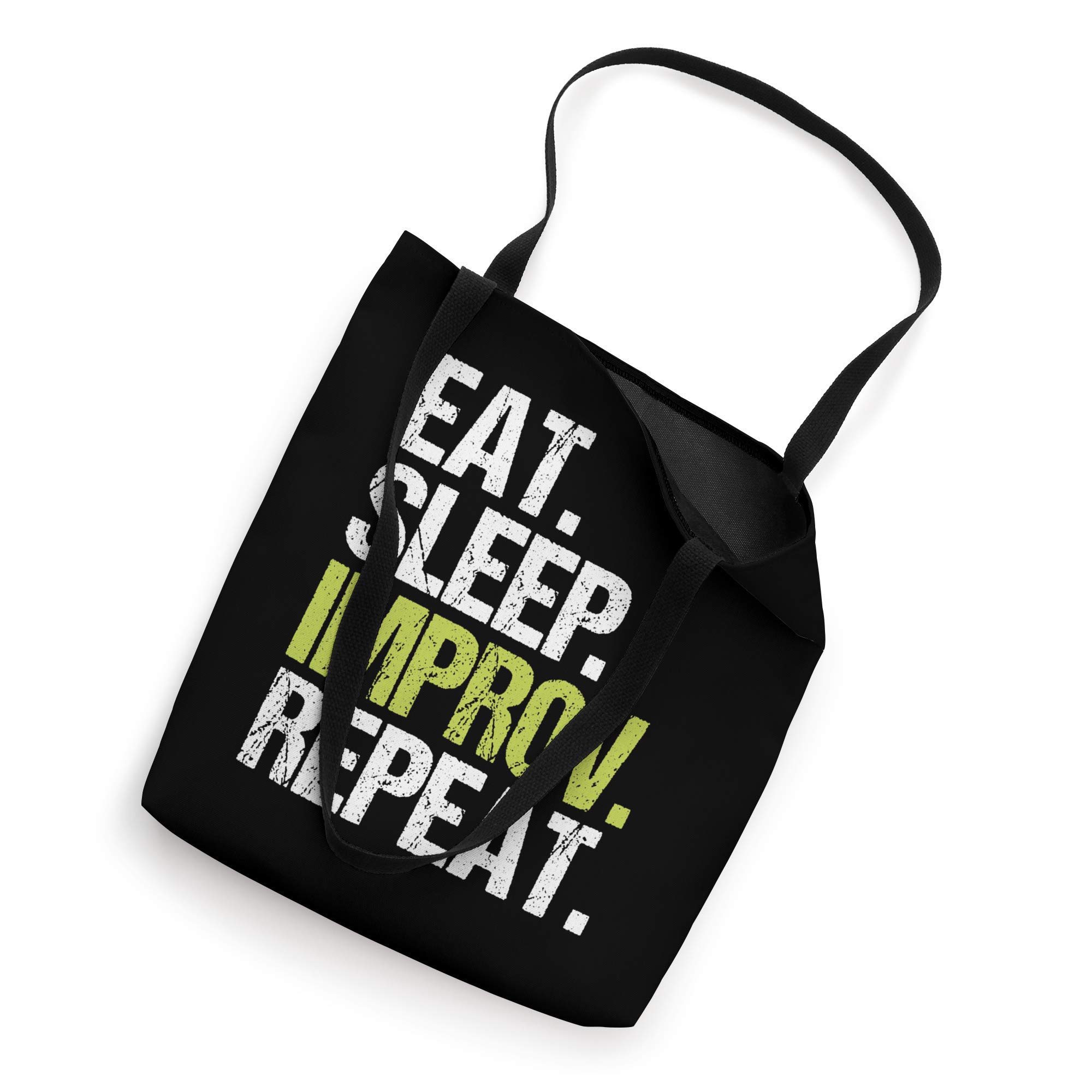 Eat Sleep Improv Repeat Improvisation Christmas Gift Tote Bag