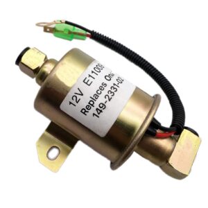 allmost 12v fuel pump e11009 compatible with onan cummins rv generator replaces onan 149-2331-02, cummins a047n923 a029f891