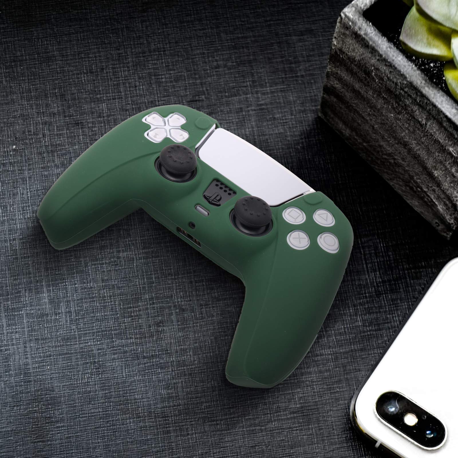 PS5 Accessories, PS5 Controller Skin, PS5 Silicone Controller Cover Green