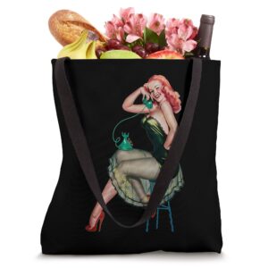 Funny Pin Up Girl Retro Vintage Tote Bag