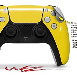 WraptorSkinz Skin Wrap compatible with Sony PS5 DualSense Controller Solids Collection Yellow (CONTROLLER NOT INCLUDED)