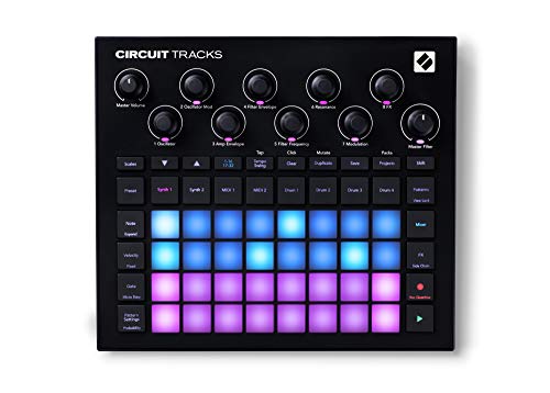 Novation Circuit Tracks: Groovebox sequencer with synth tracks, MIDI tracks and drum tracks for electronic music making