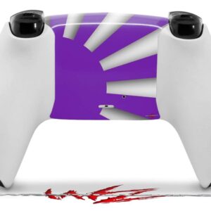 WraptorSkinz Skin Wrap compatible with Sony PS5 DualSense Controller Rising Sun Japanese Flag Purple (CONTROLLER NOT INCLUDED)